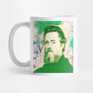 Herman Melville Green Portrait | Herman Melville Artwork 7 Mug